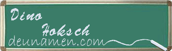 Dino Hoksch Visitenkarte